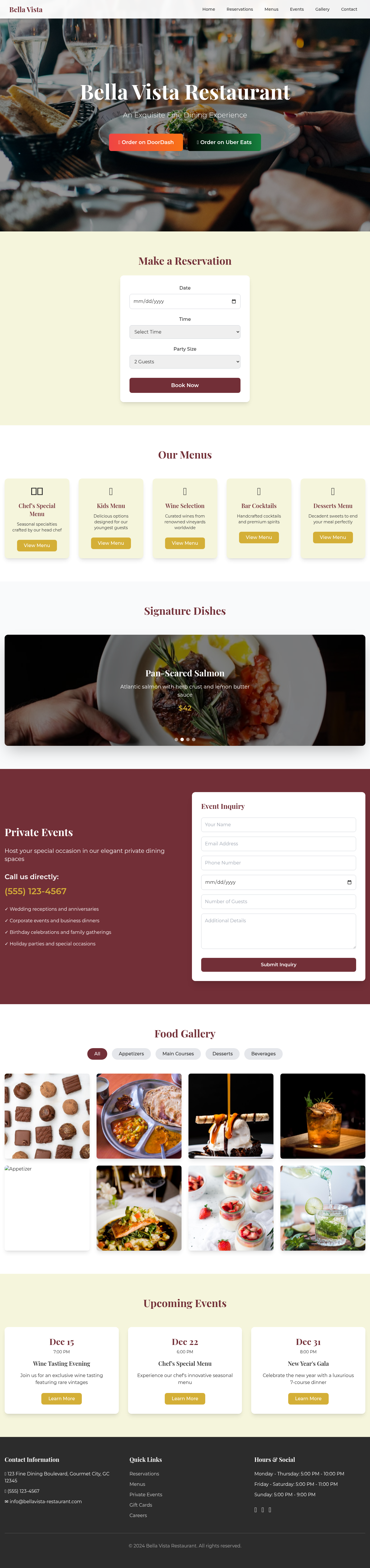 finedining app