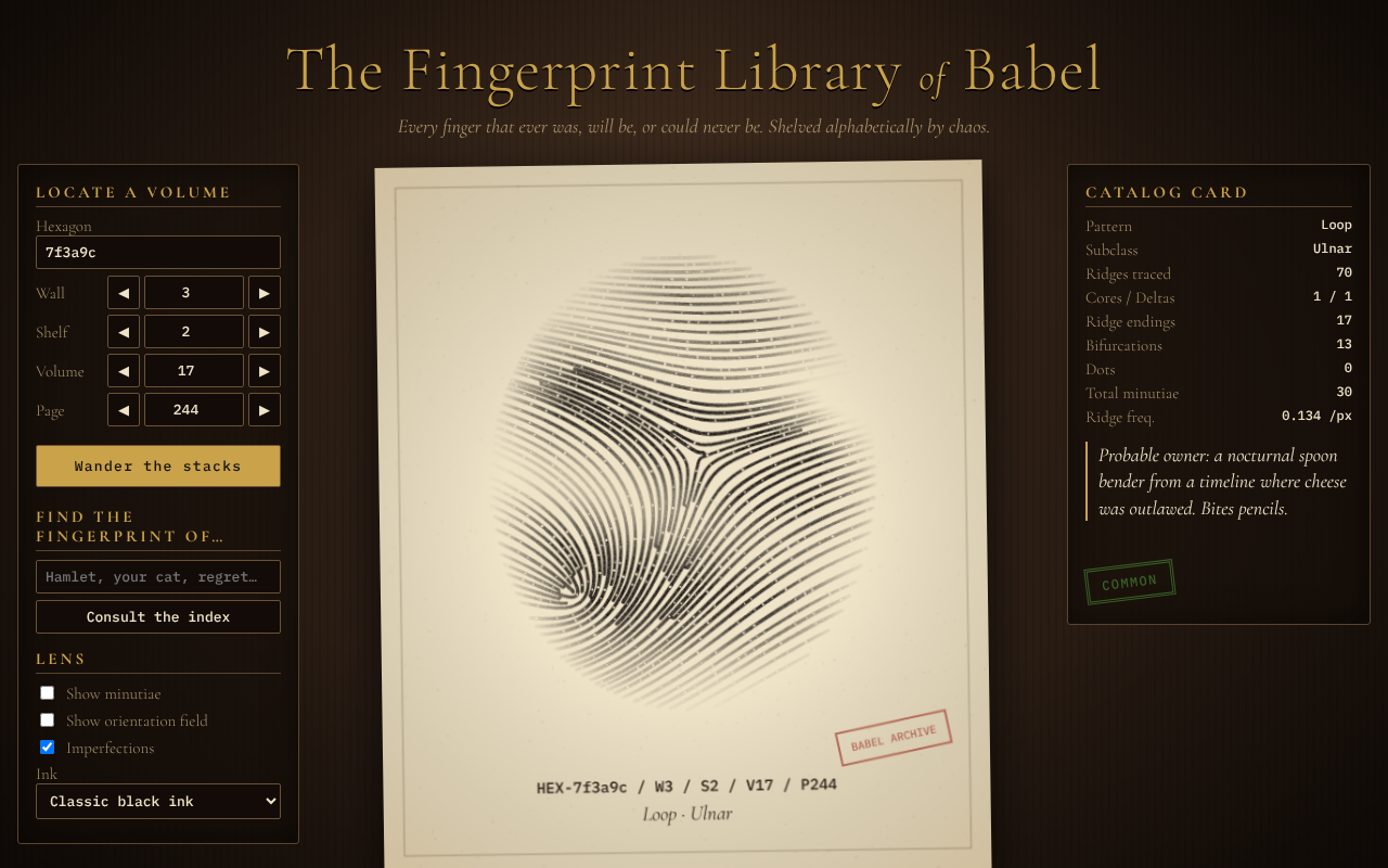 fingerprint-library-babel app