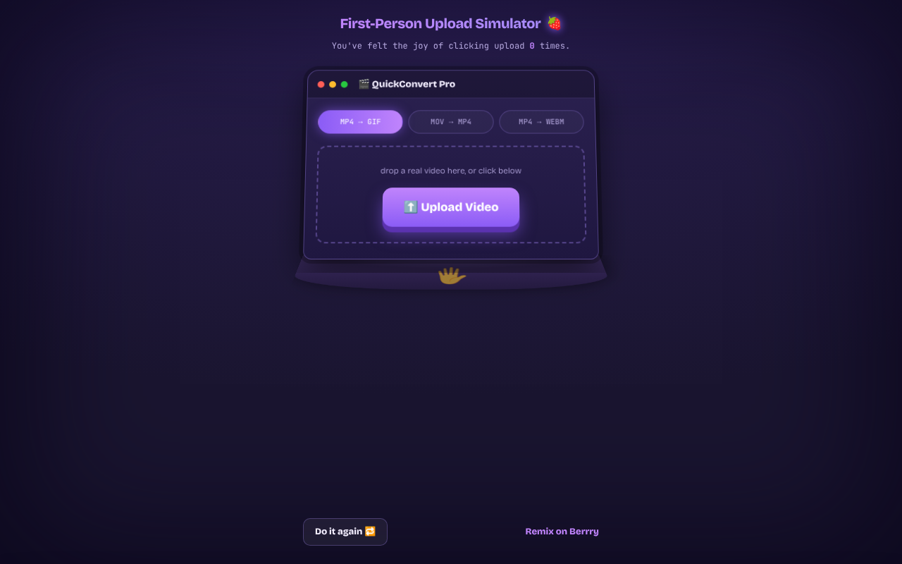 first-person-upload-simulator app