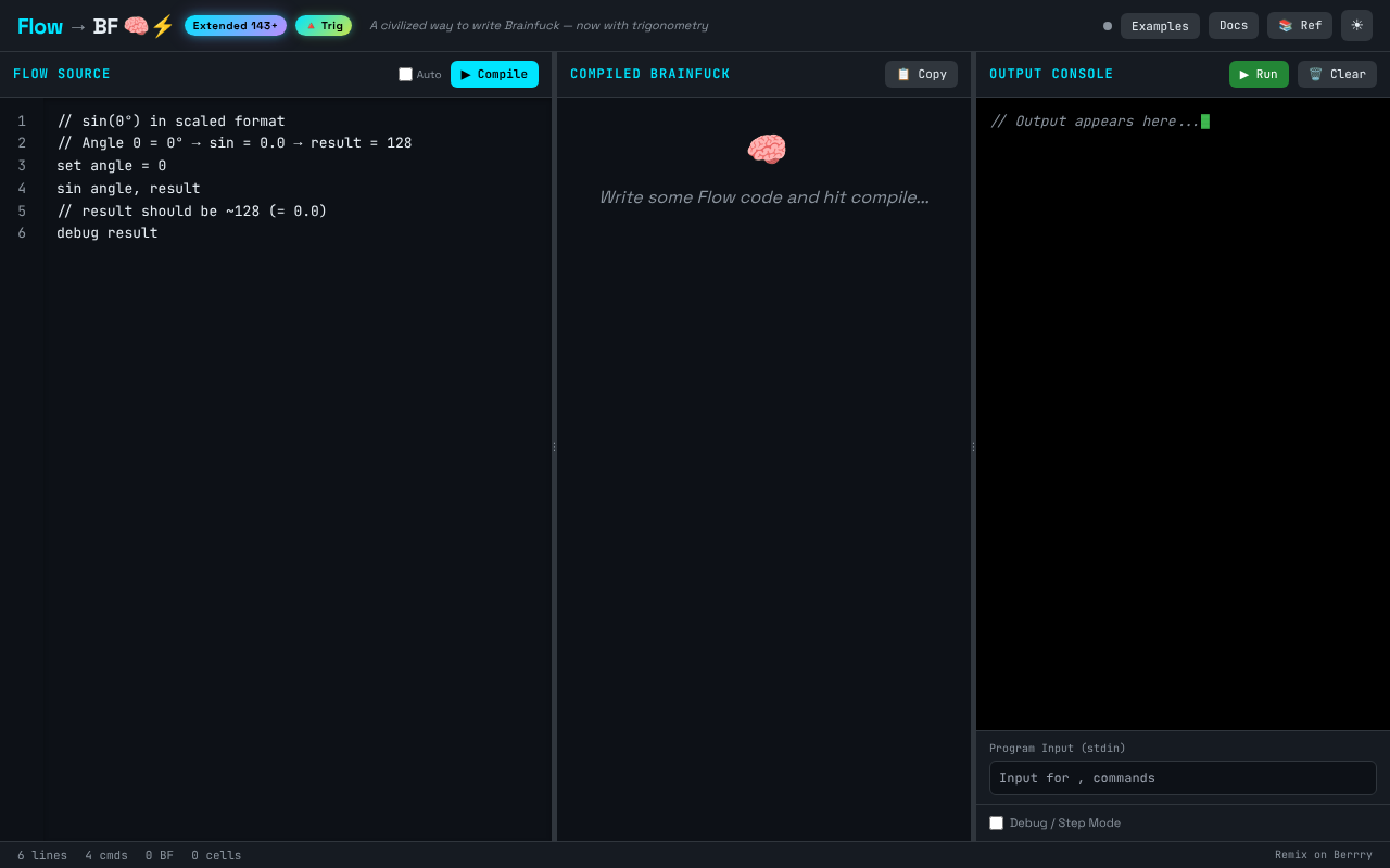 Flow → BF screenshot