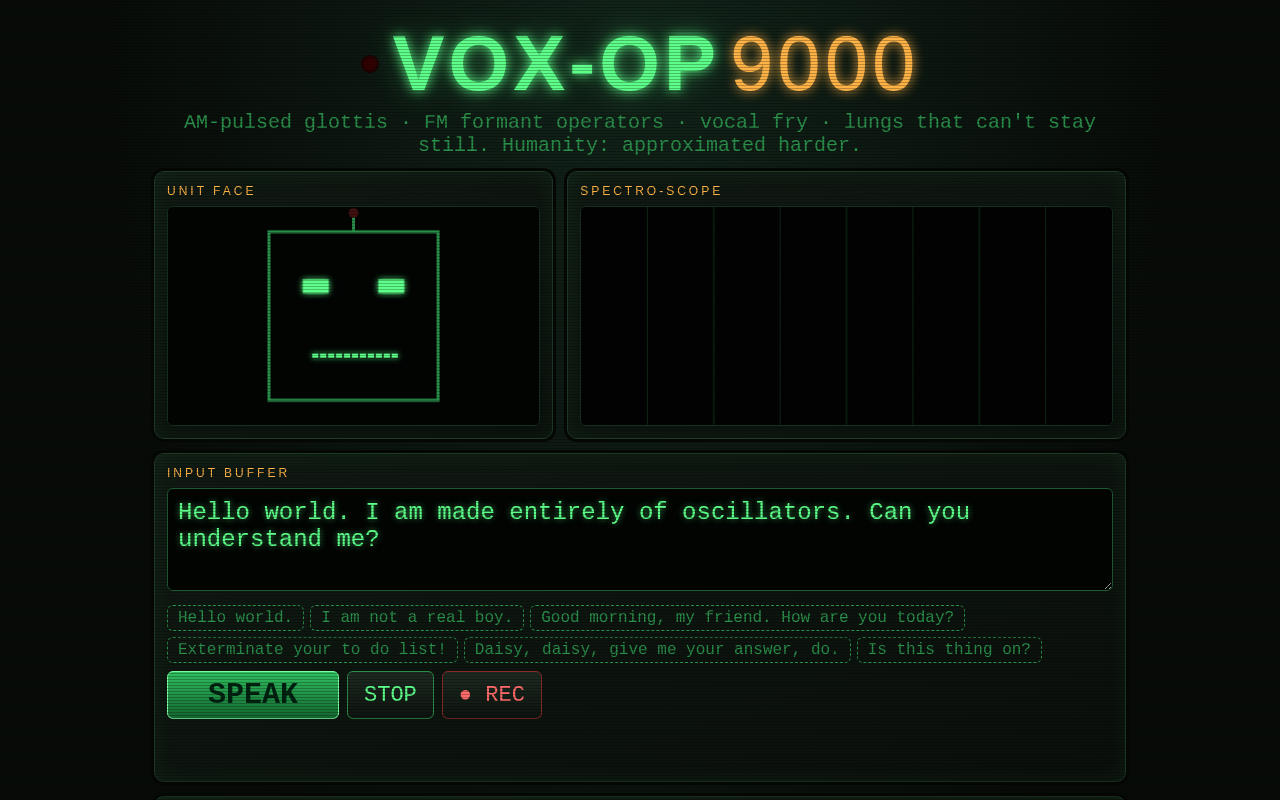 VOX-OP 9000 screenshot