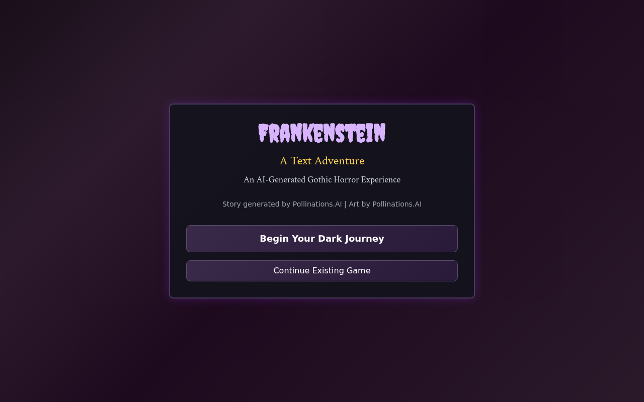 frankenstein-adventure app