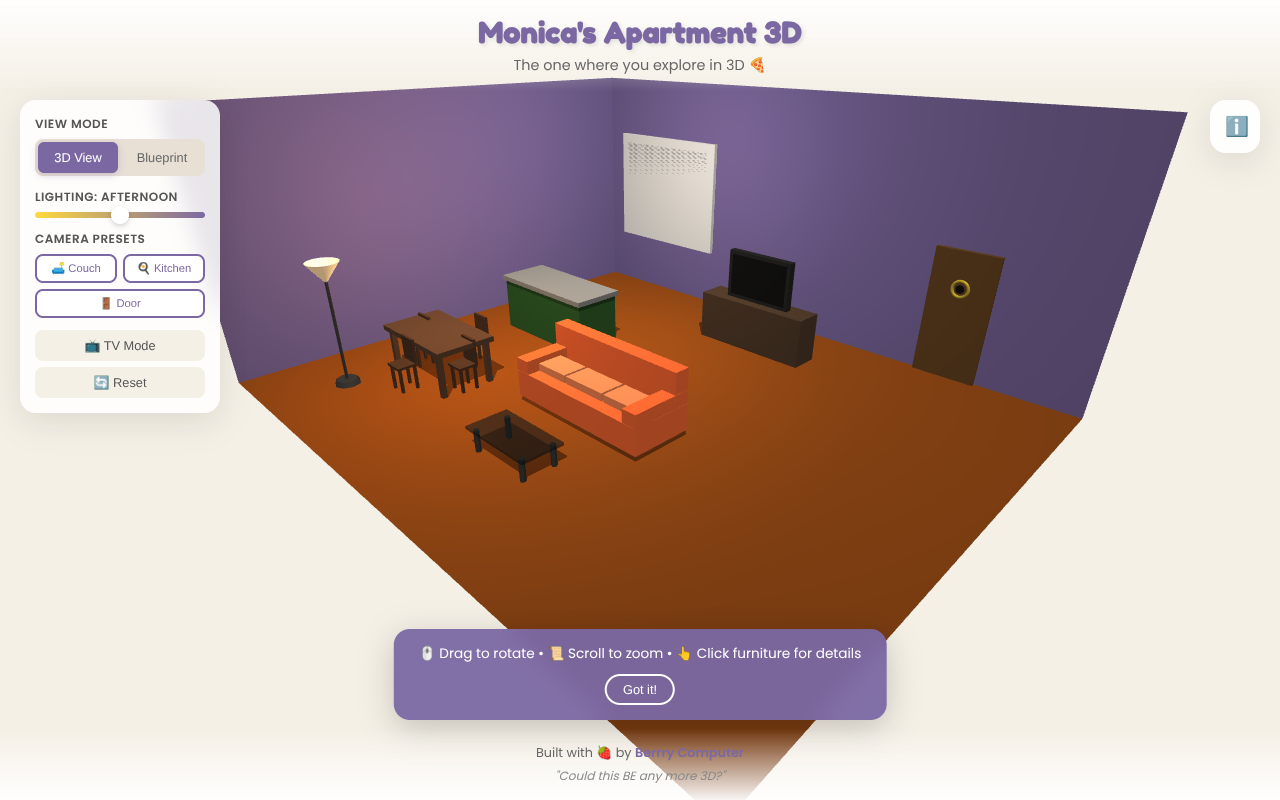 Monica's Apartment 3D screenshot