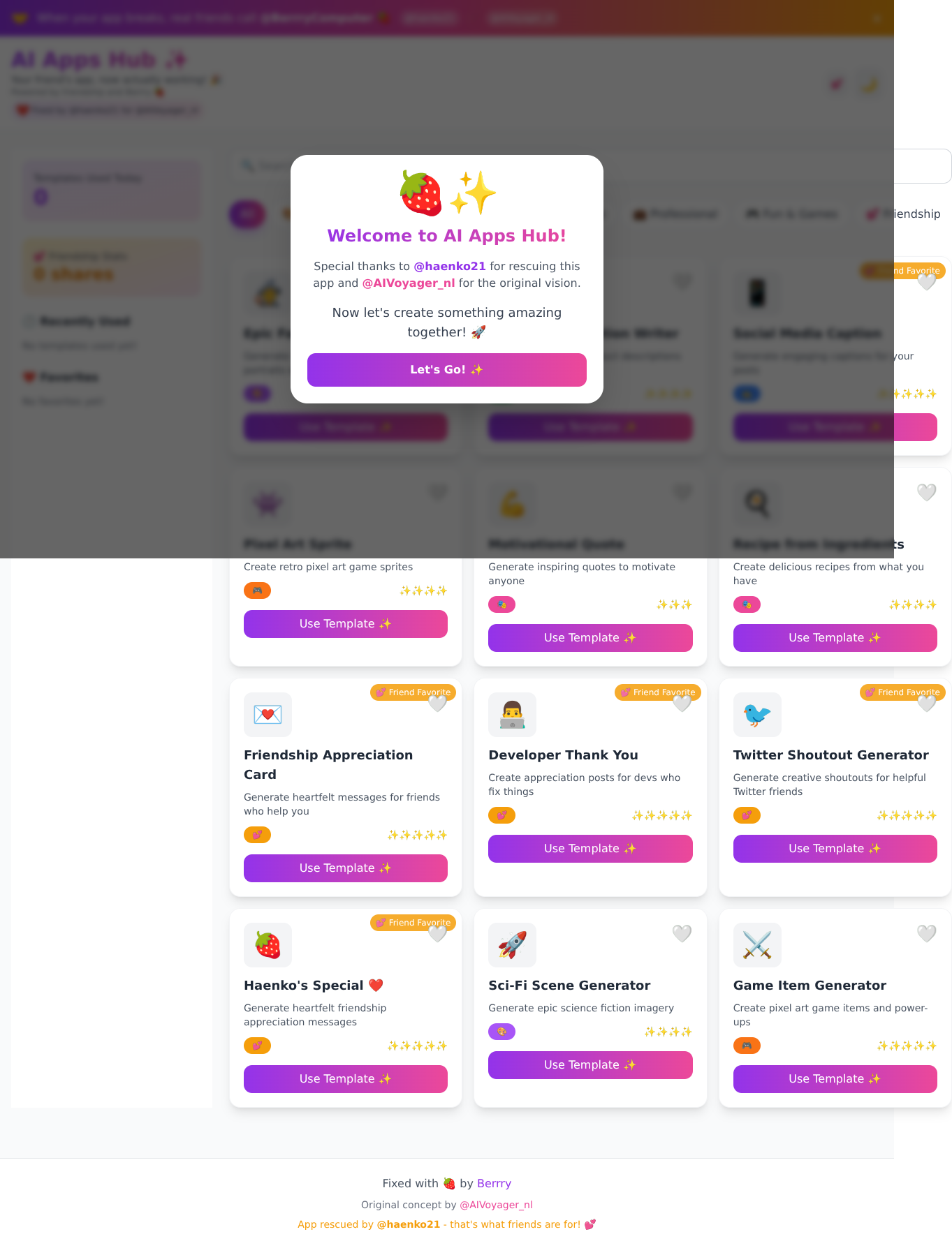 friendshipapps app