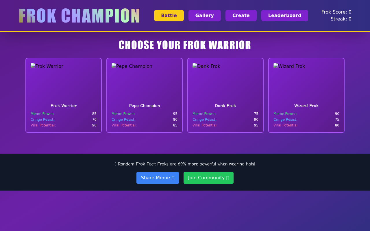 frokchampion app