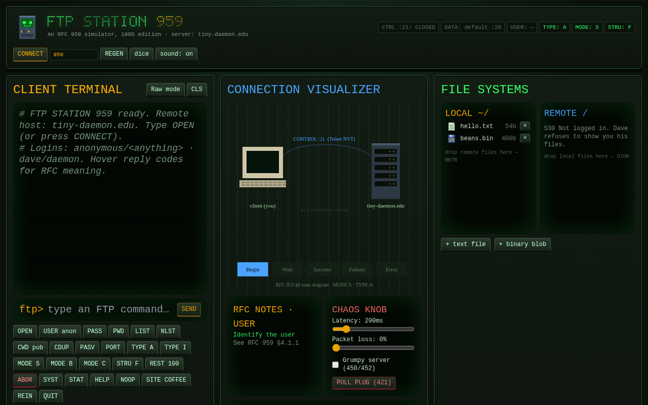 FTP Station 959 screenshot