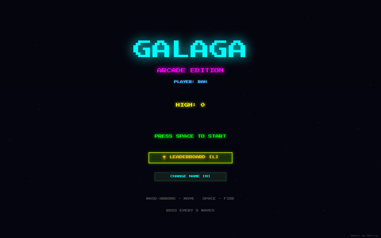Galaga 3D screenshot
