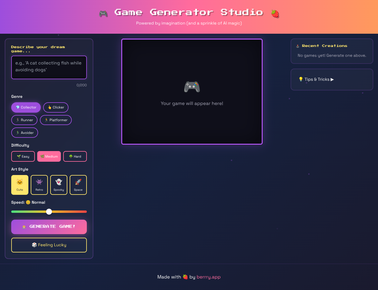 gamegenstudio app
