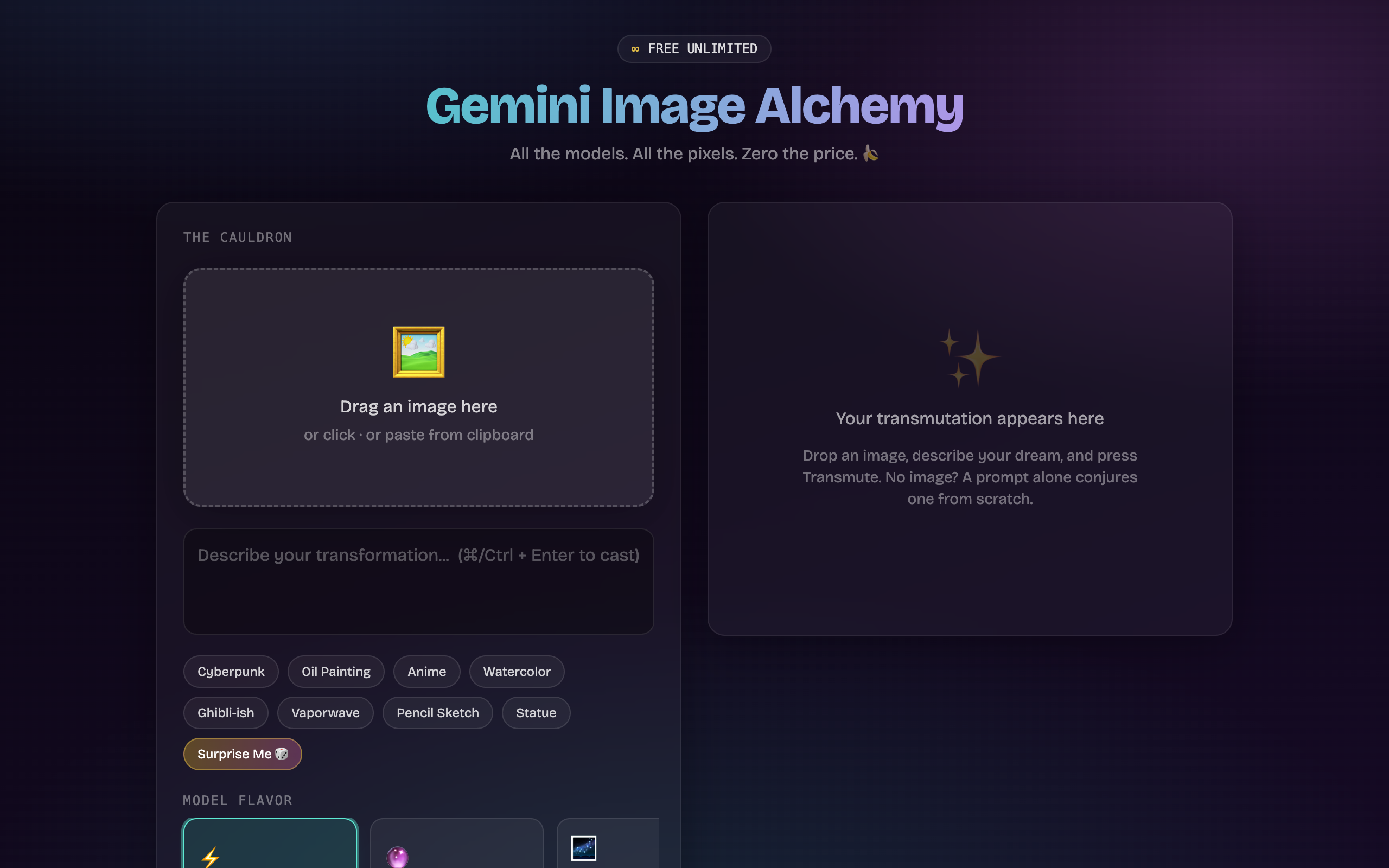 gemini-image-alchemy app