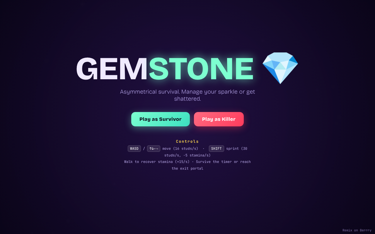 gemstone-asymmetrical-survival app