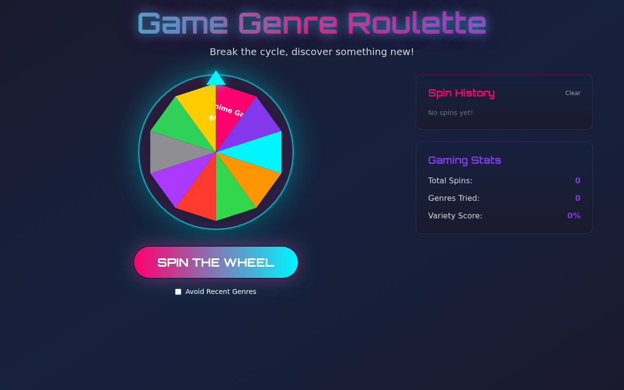 genreroulette app