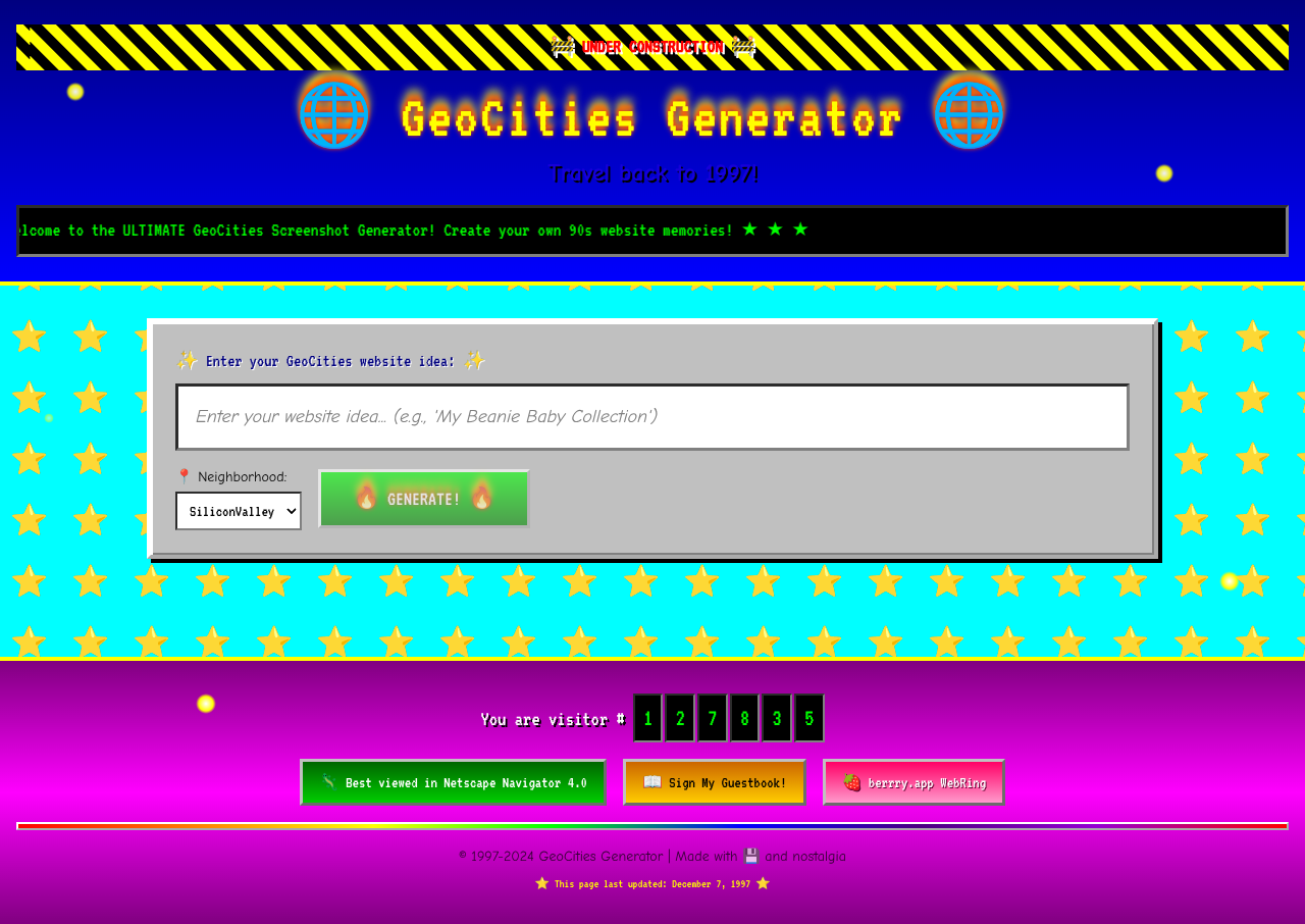 geocities97 app