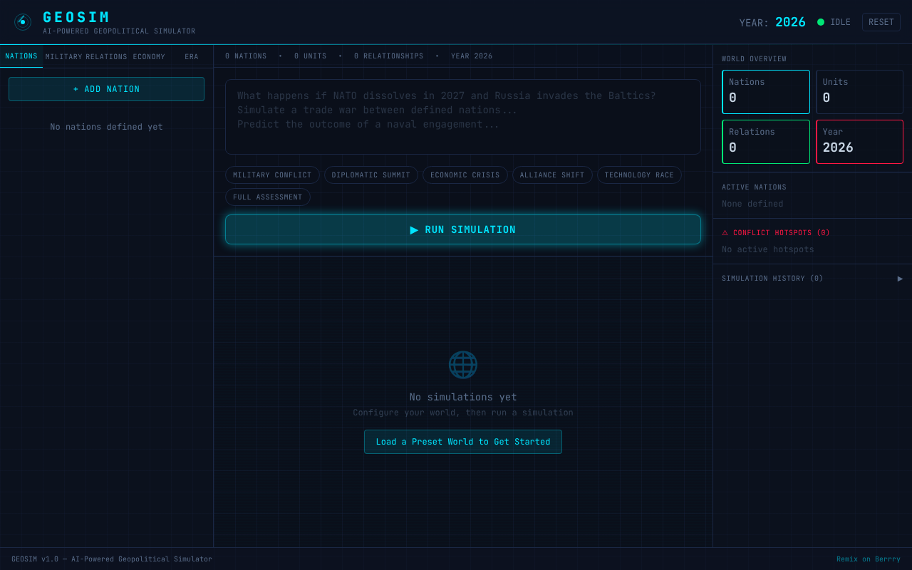 geosim app