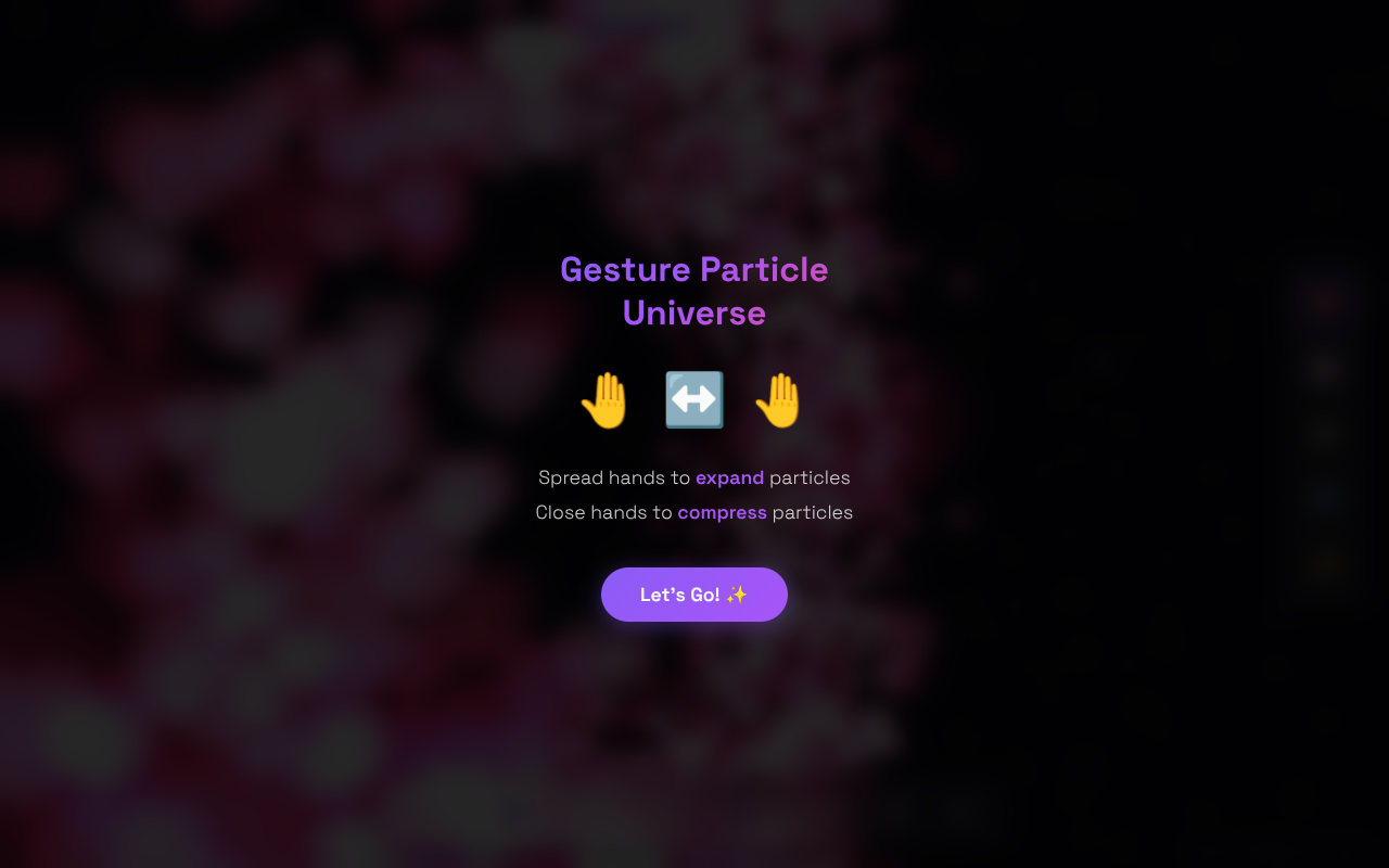 gestureparticles app