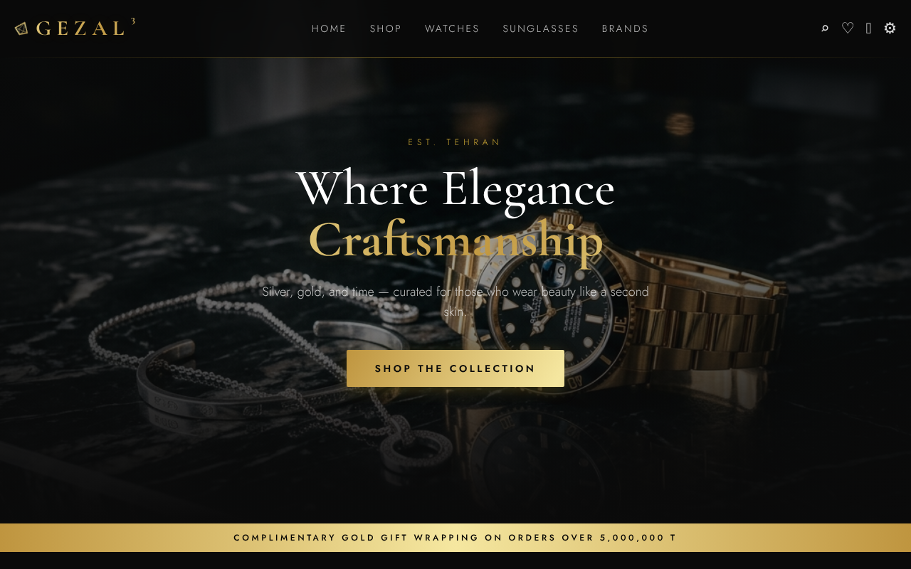 gezal3-luxury-e-commerce app