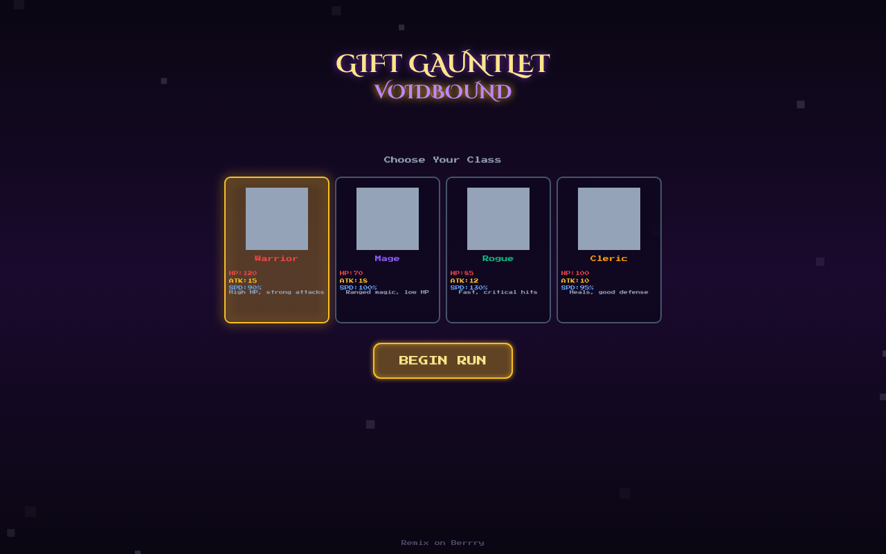 gift-gauntlet app