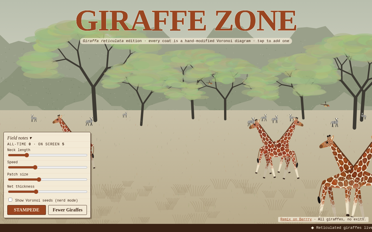 Giraffe Zone screenshot