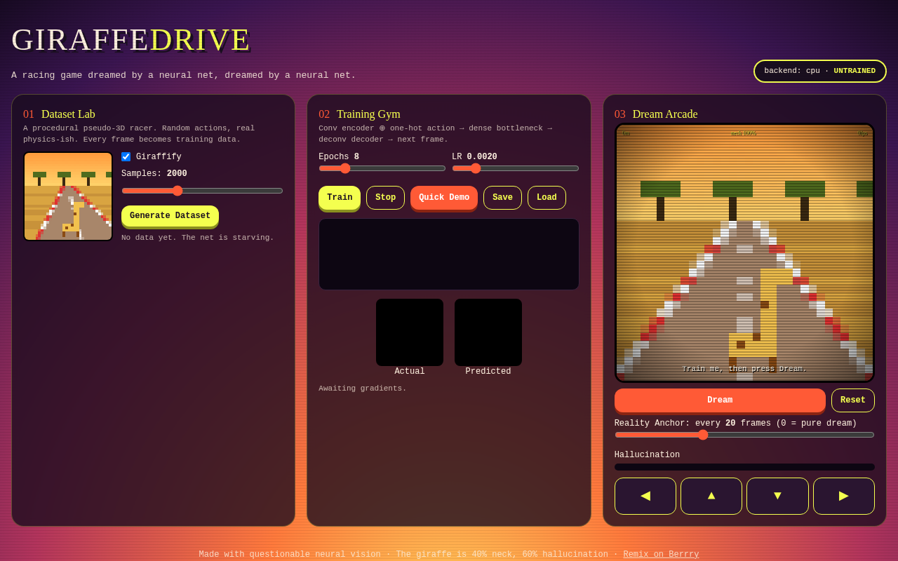 GiraffeDrive screenshot