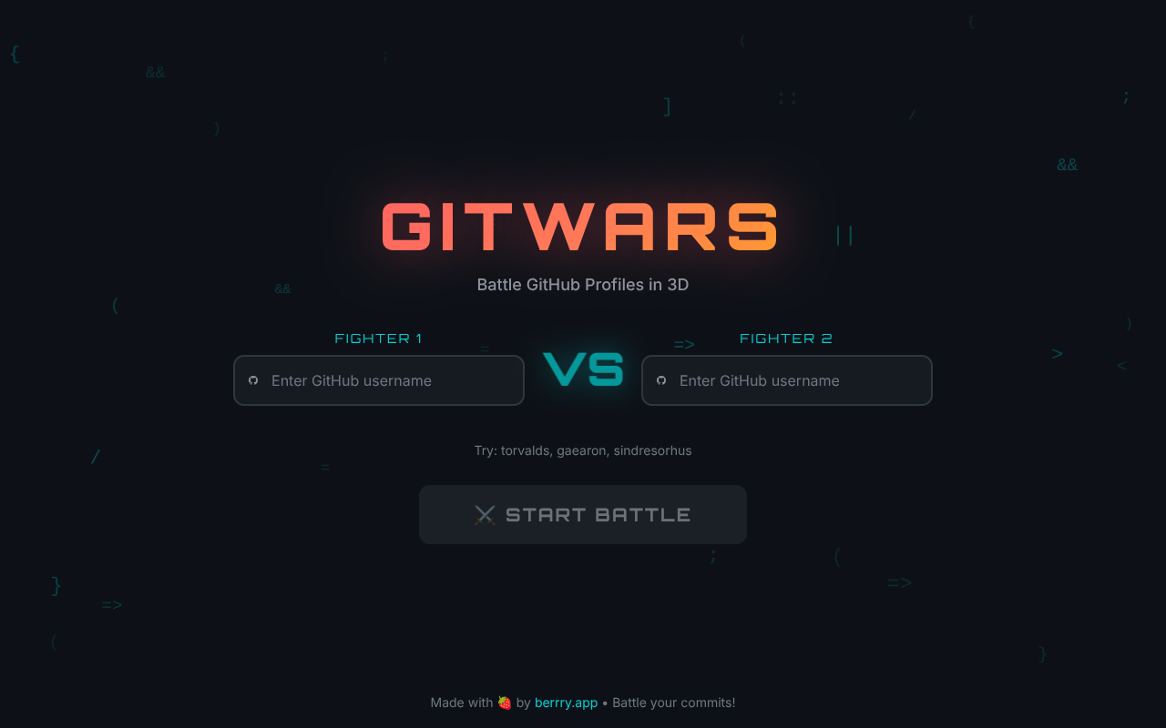 gitwars app