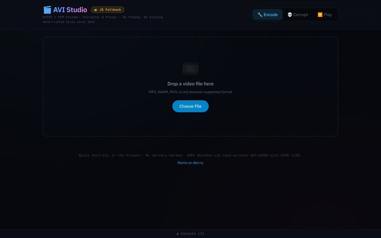 AVI Studio screenshot