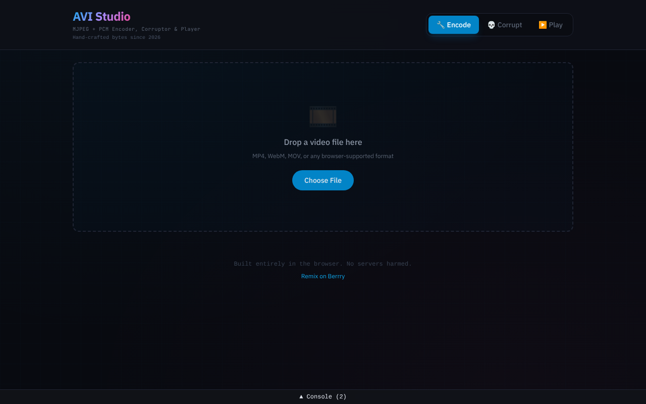AVI Studio screenshot
