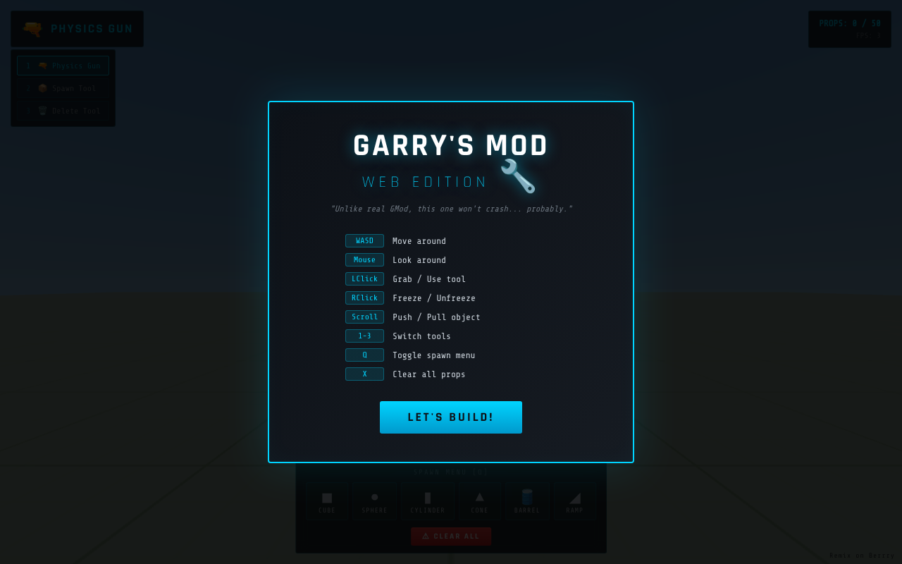 Garry's Mod: Web Edition screenshot