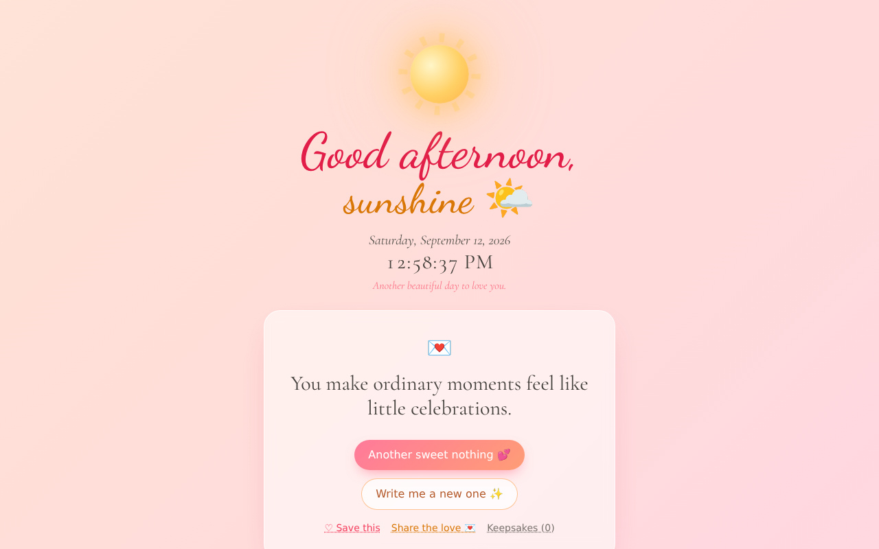 good-morning-love app