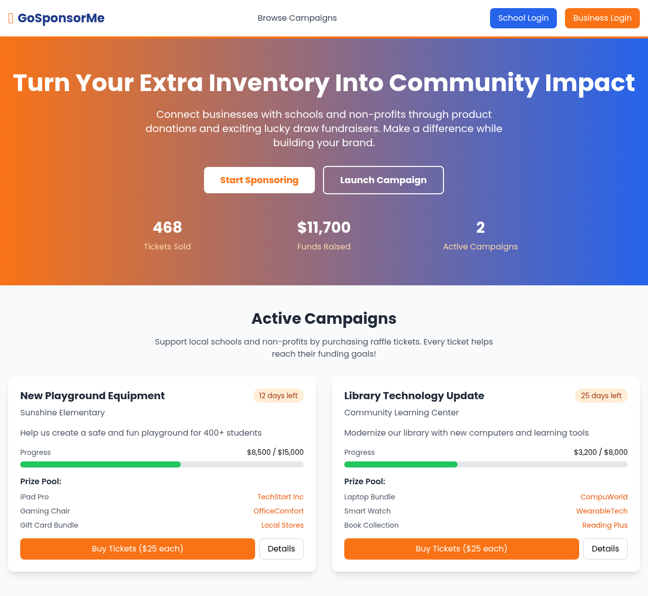 gosponsor app