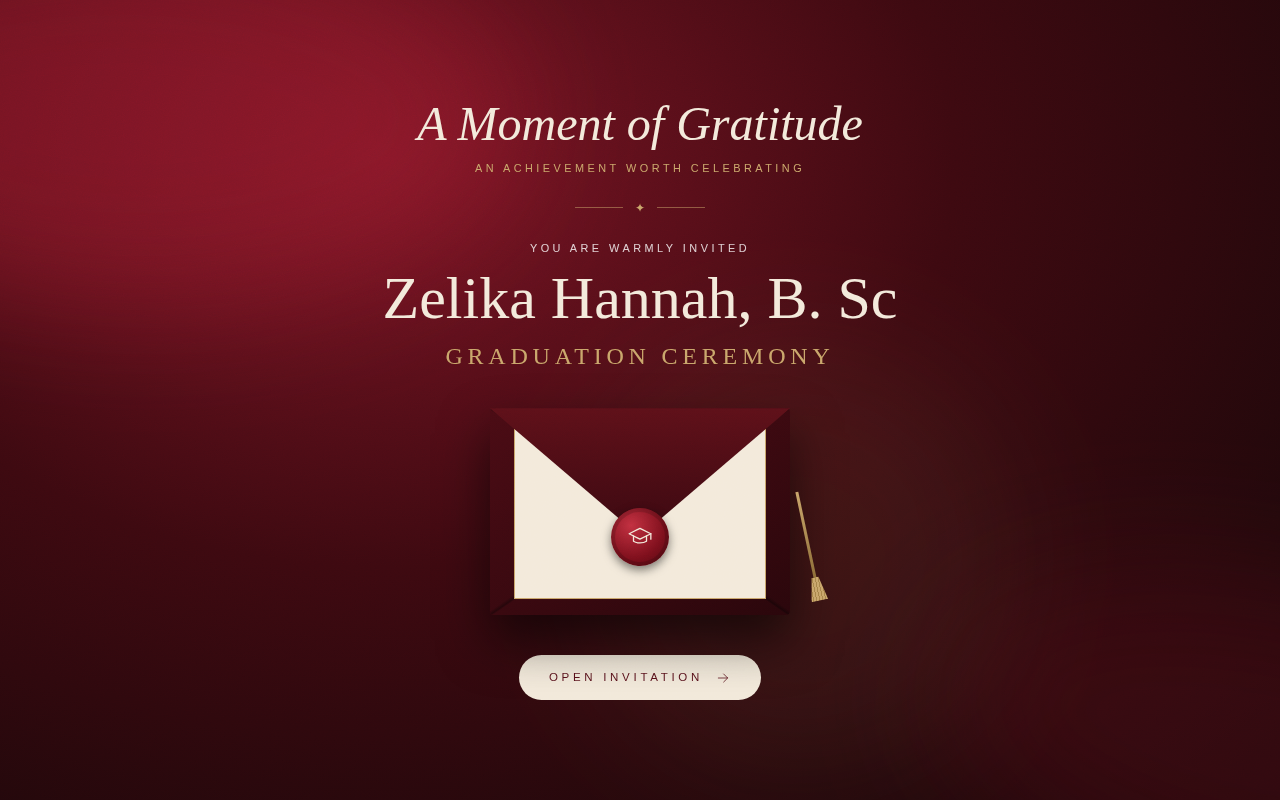 Graduation Invitation screenshot