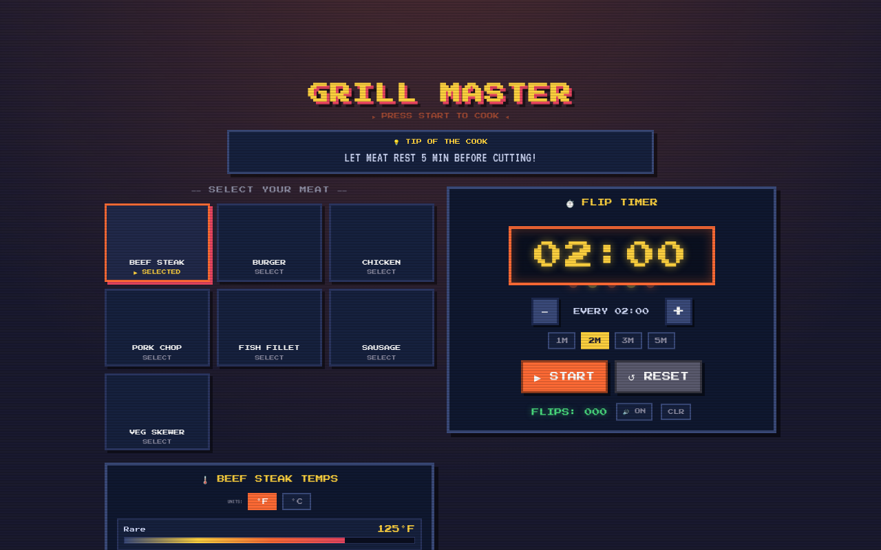 Grill Master 8-Bit screenshot