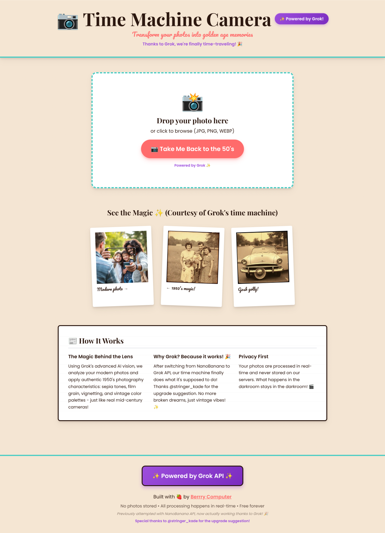 grok1950s app