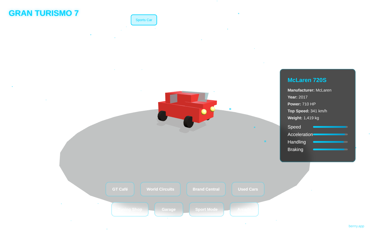 gt7menu app