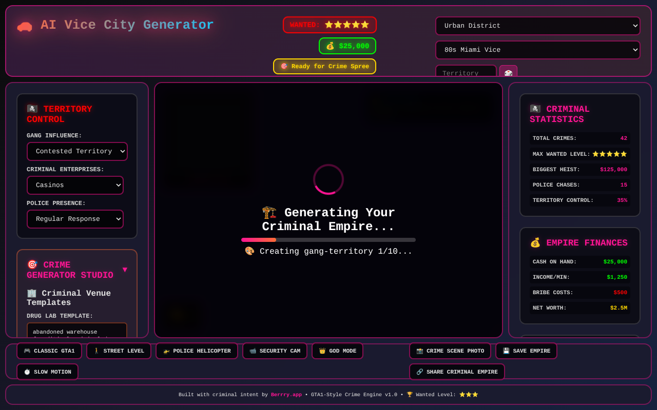 Vice City Generator screenshot