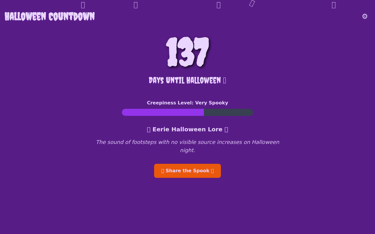 halloweencountdown app