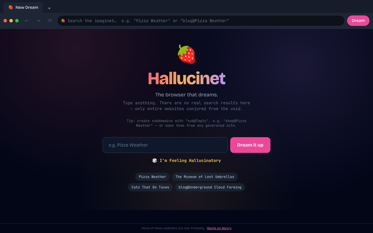 hallucinet-browser-dreams app