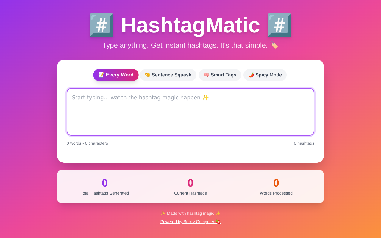 hashtagmatic app
