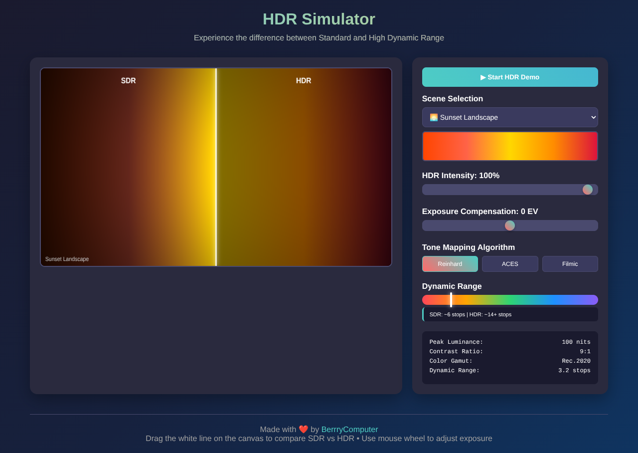 hdrsim app