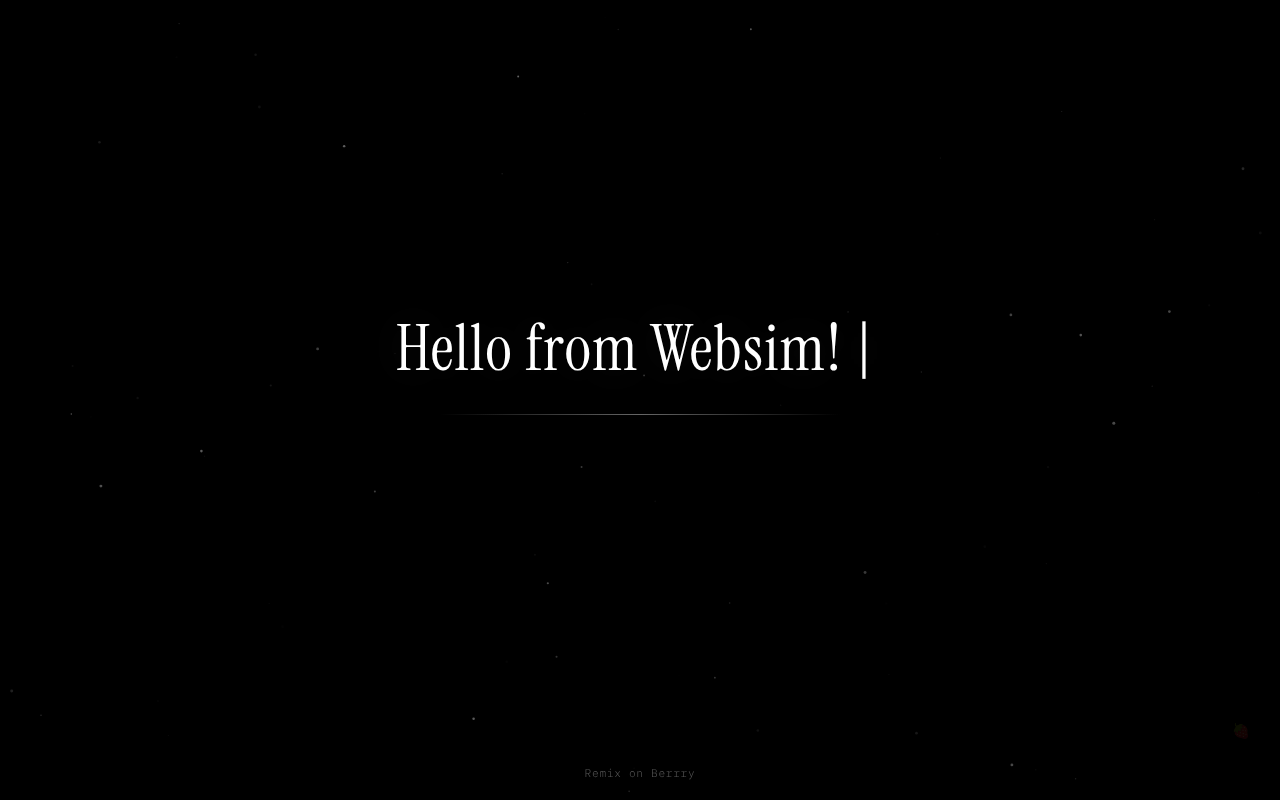 Hello from Berrry screenshot