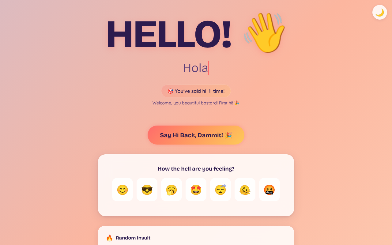 hello-world app