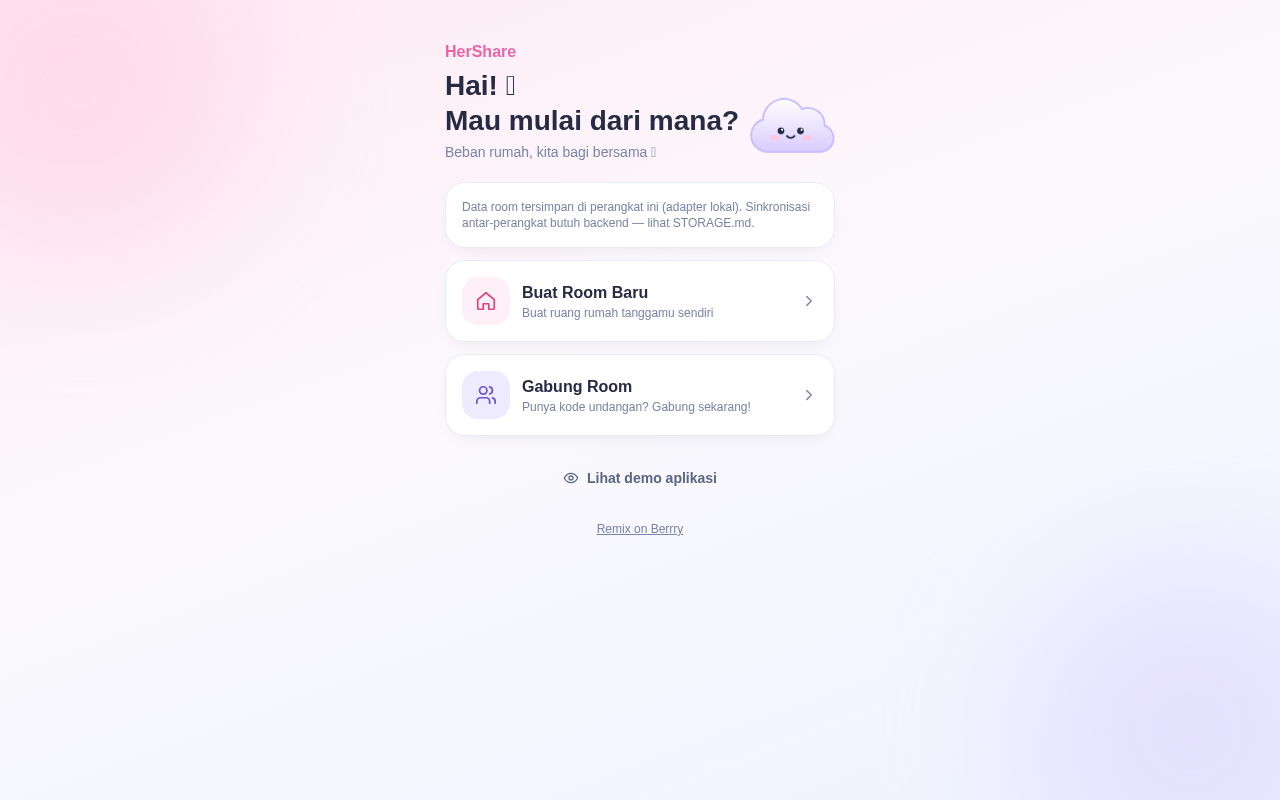 hershare-spesifikasi app