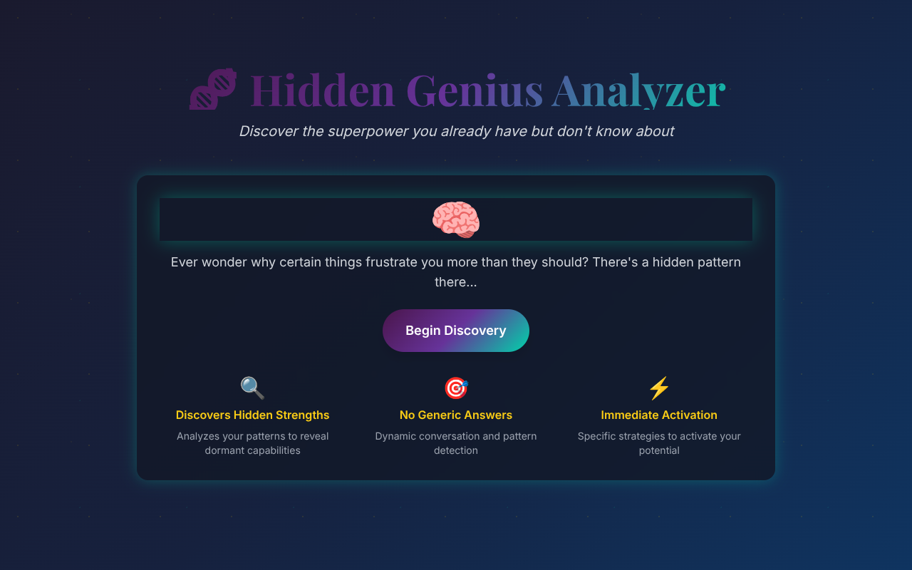 hiddengenius app