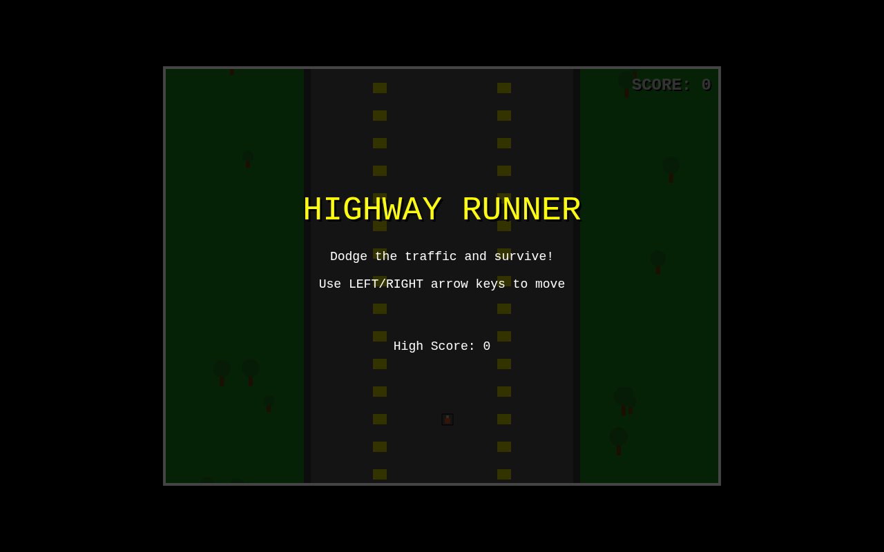 highway-runner app