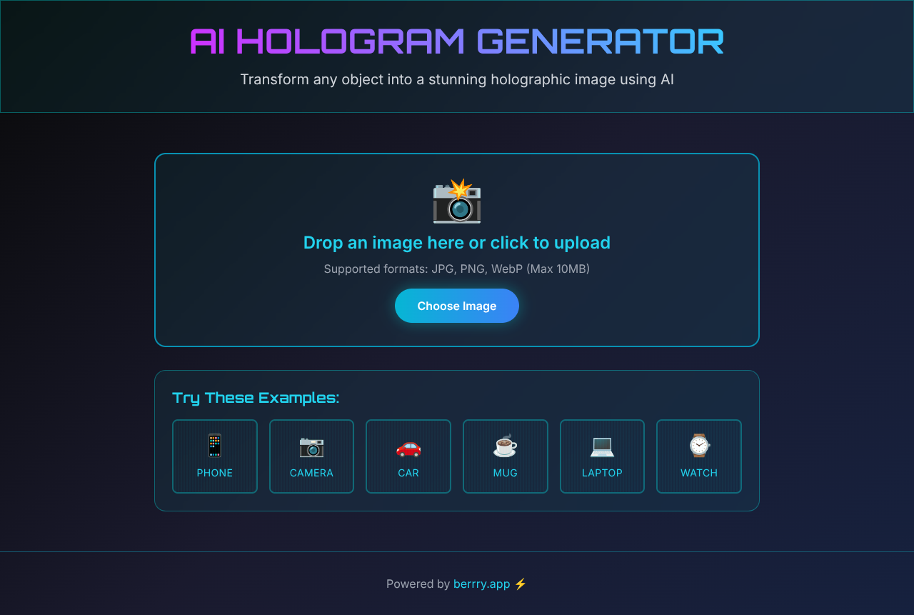 Hologram Forge screenshot