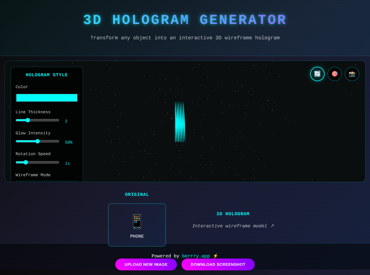 hologram3d app