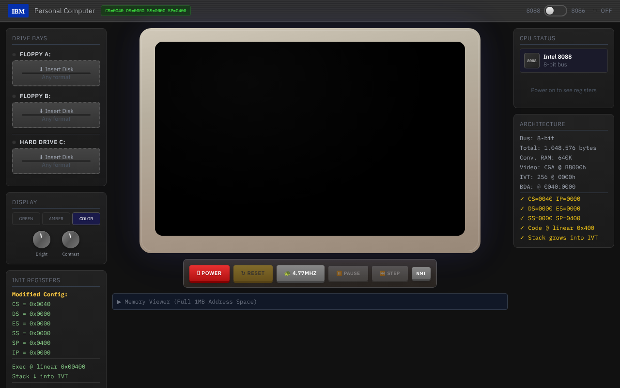 IBM PC Emulator screenshot
