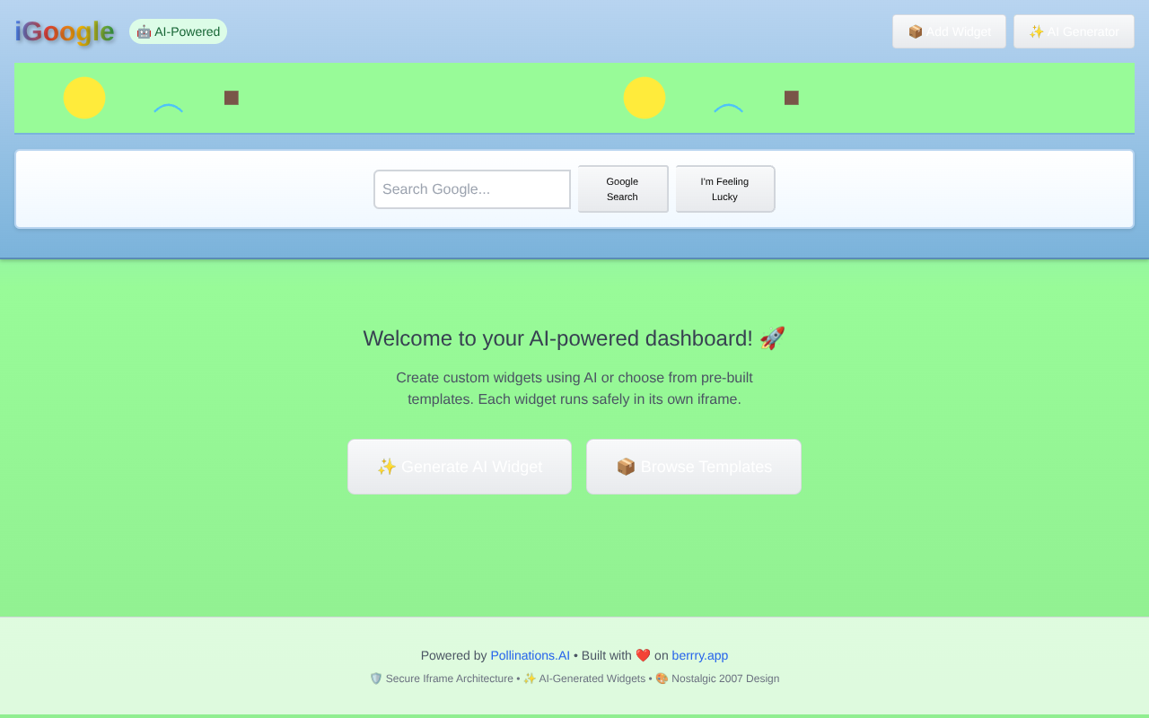 iGoogle Revival screenshot