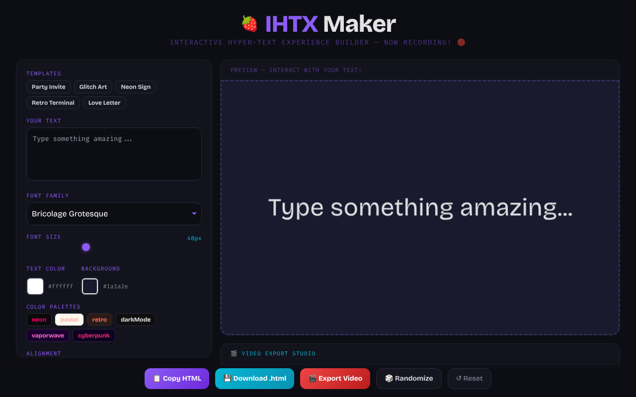 IHTX Maker screenshot