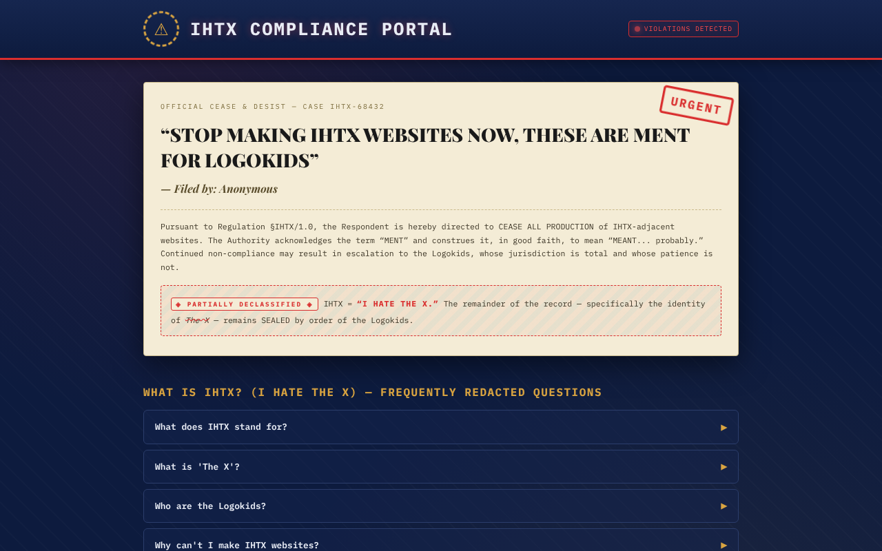 ihtx-warning-system app