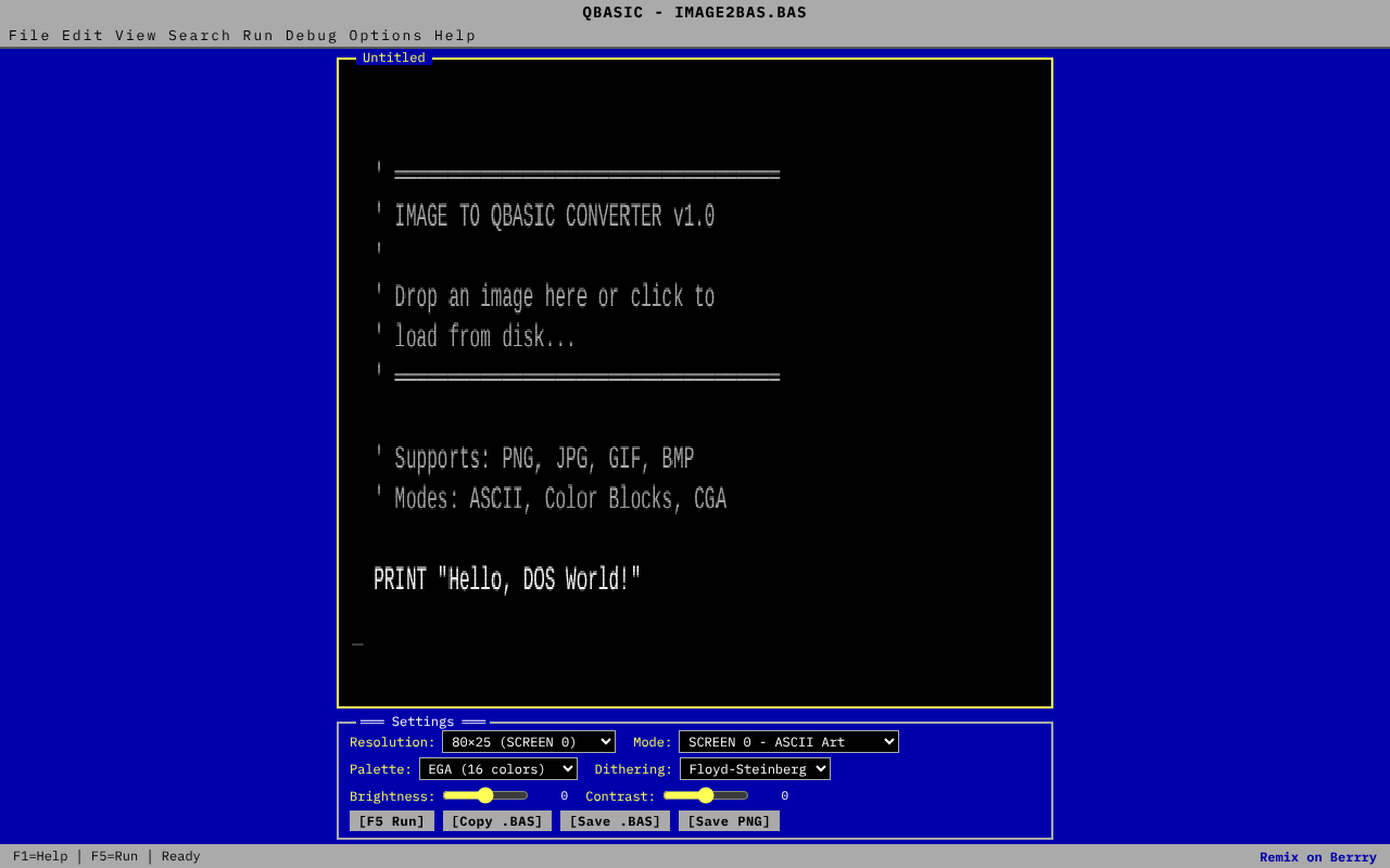 image2qbasic app