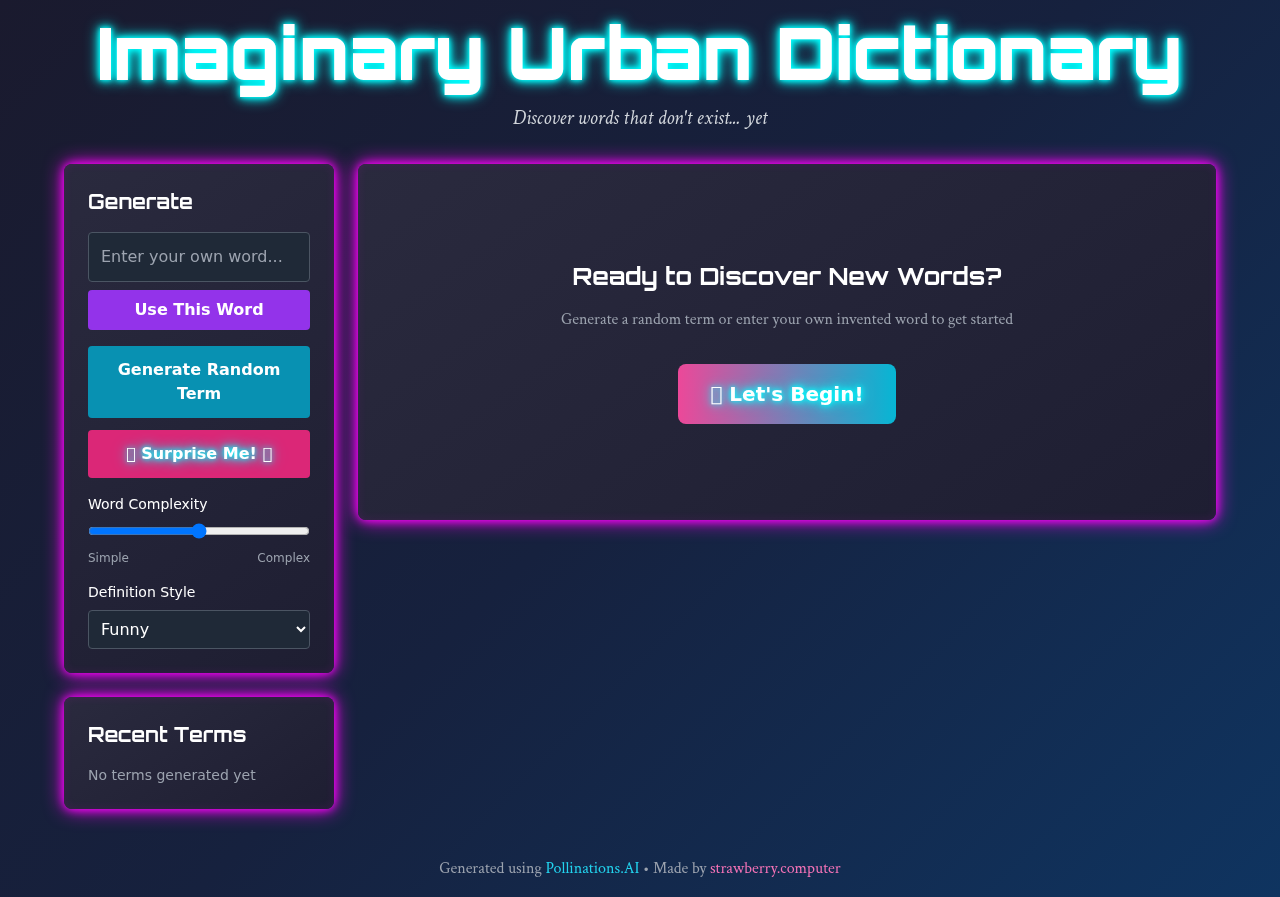 Wordsmith Playground screenshot